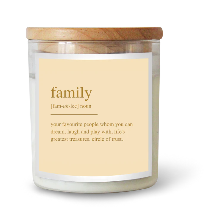 Family - Foil Dictionary Candle