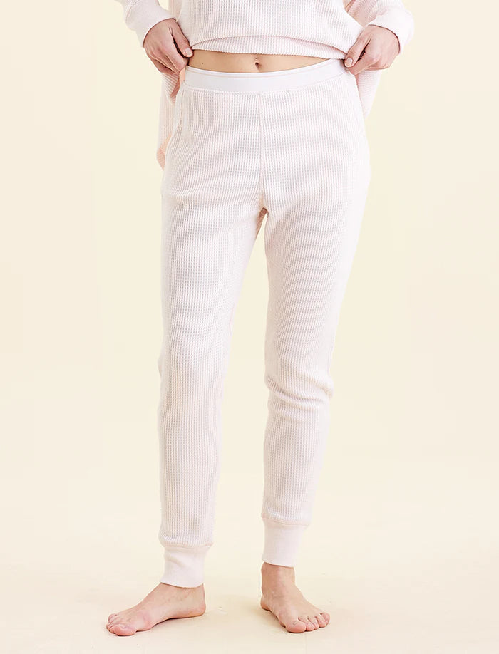 Super Soft Waffle Exposed Elastic Jogger