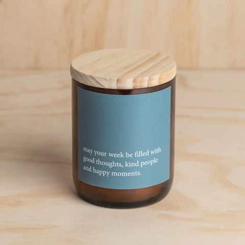 Don't Think, Just Feel Quote Candle