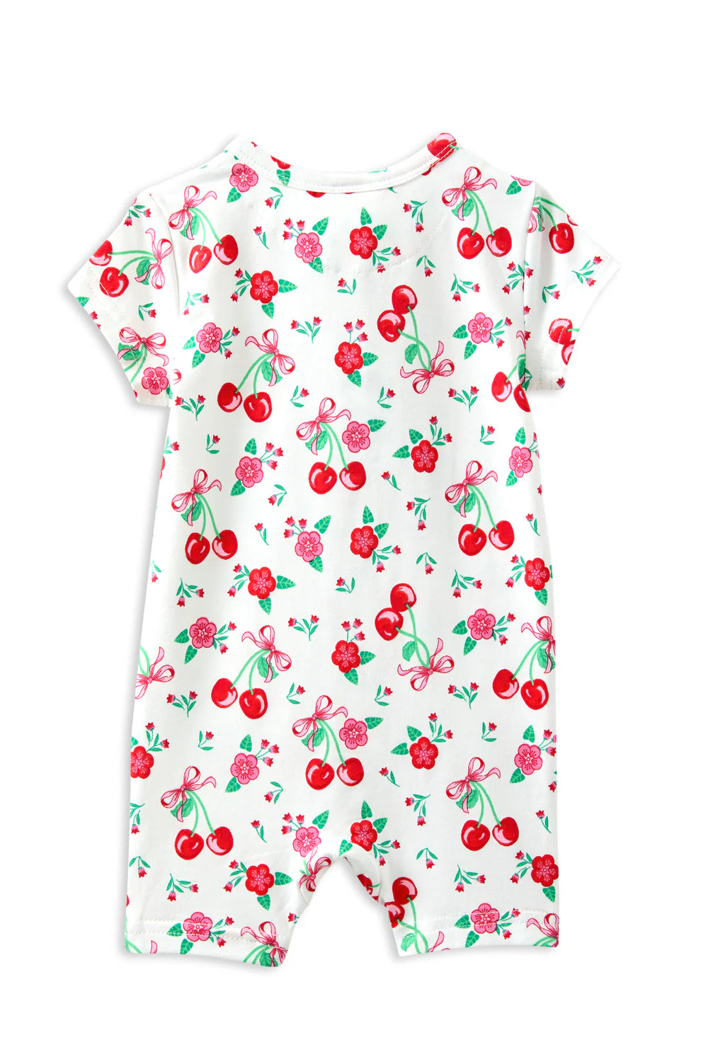 Sweet Cherry Zip Romper