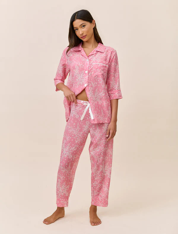 Cheri Blossom Crop PJ Set