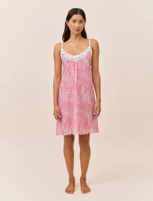 Cheri Blossom Lace Front Mid Nightie
