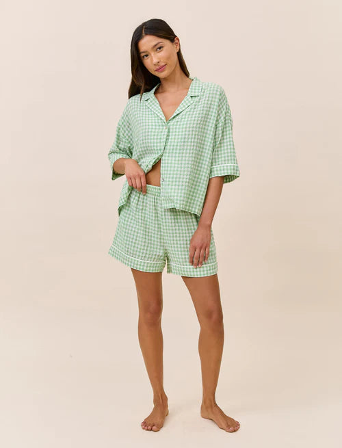 Seersucker Gingham Boxer PJ