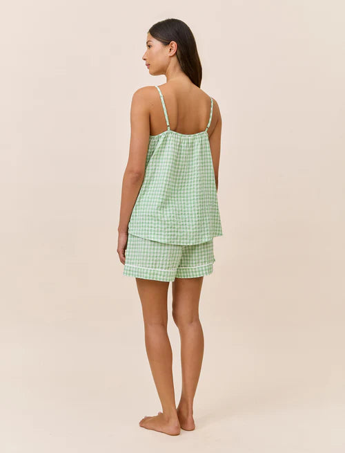 Seersucker Gingham Cami Boxer PJ