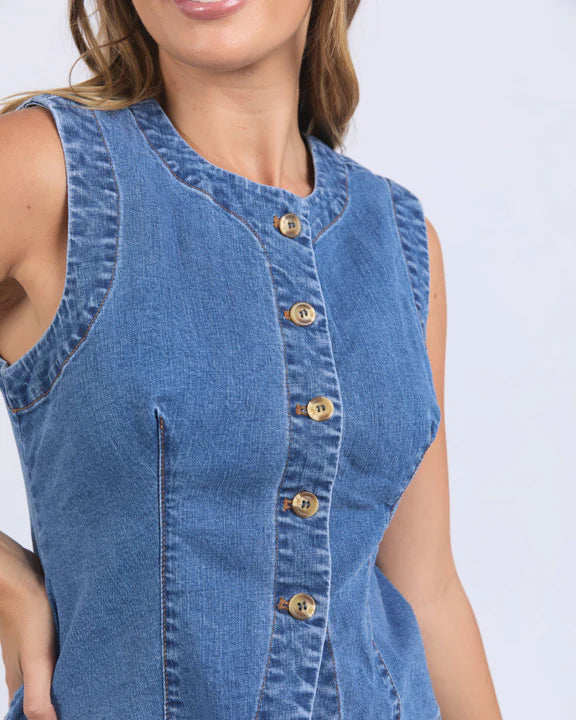Abbot Denim Vest