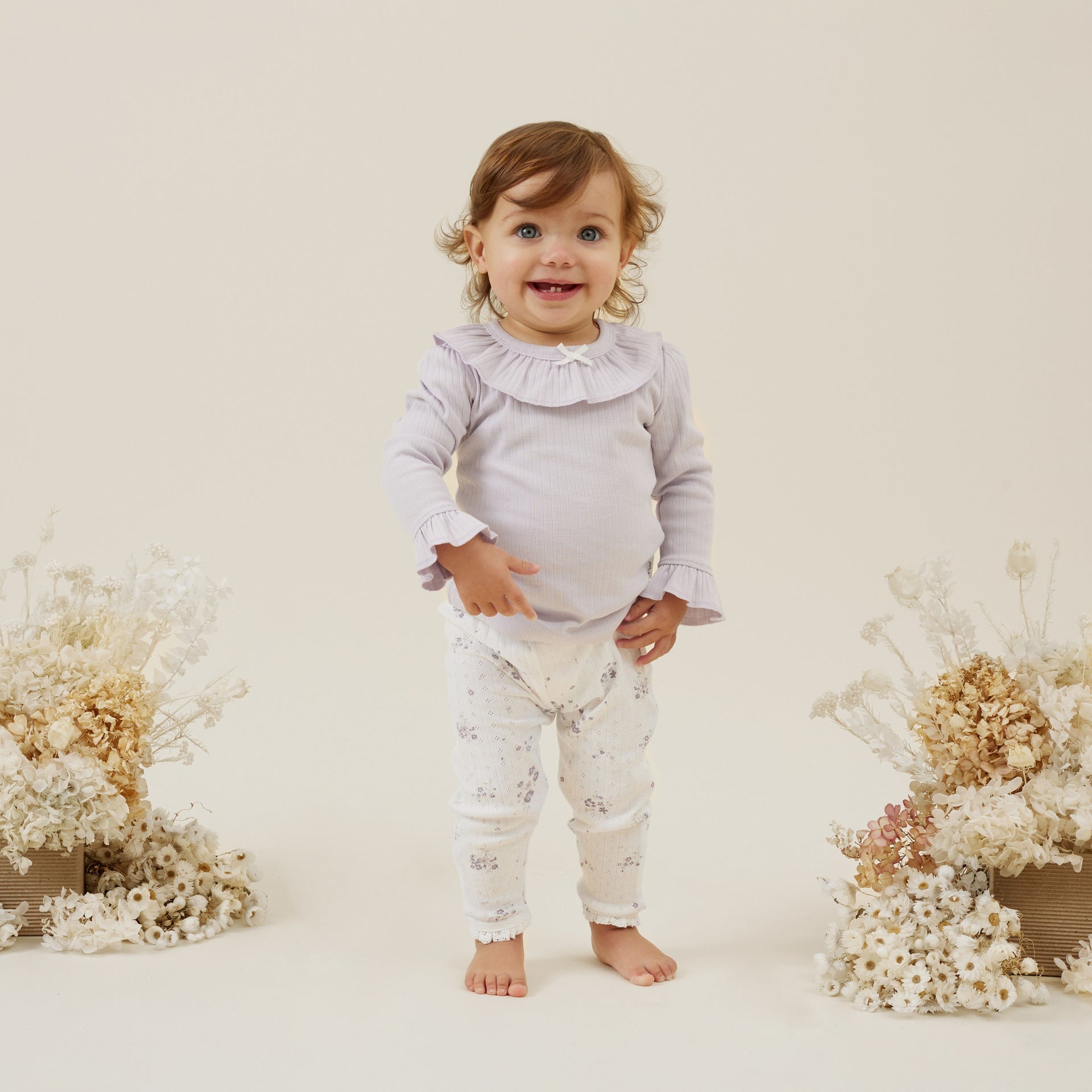 Pointelle Rib Top