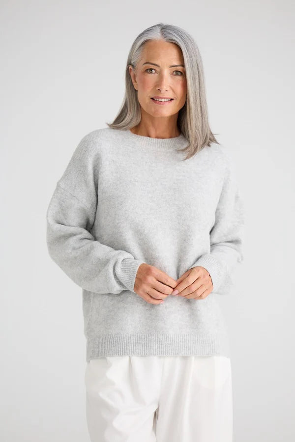 Glimmer Knit-Blue or Grey Marle