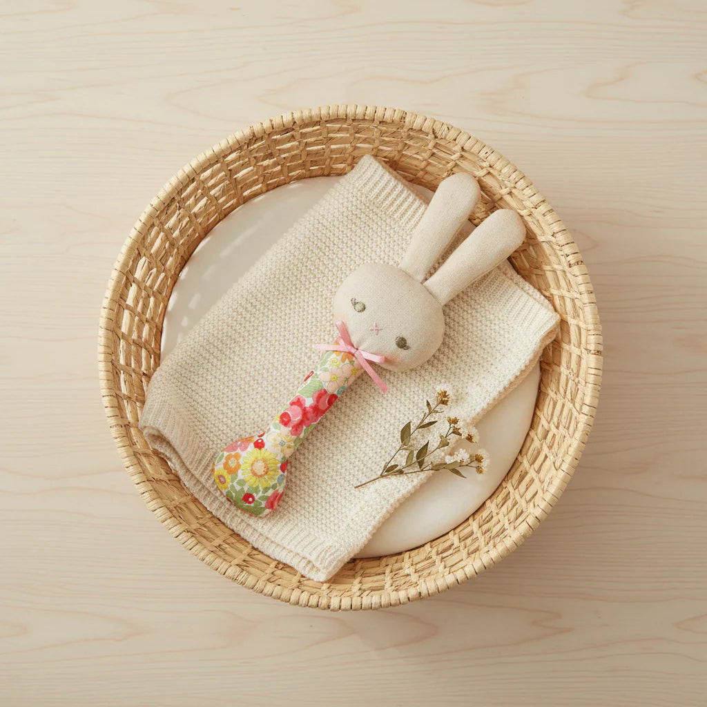 Baby Bunny Stick Rattle