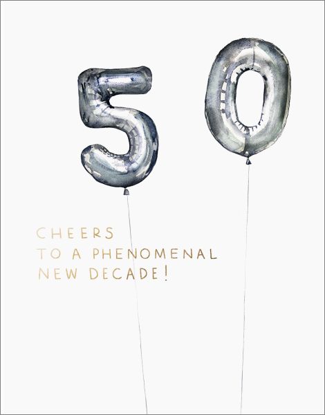 50 New Decade Card