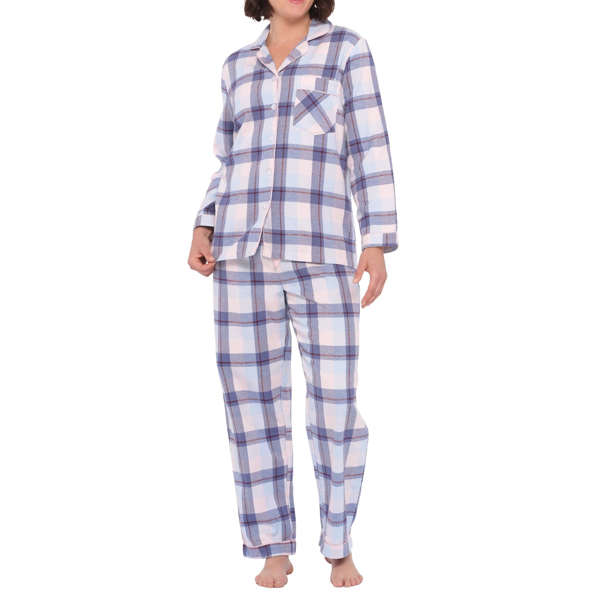 Plaid Flannel PJ Set
