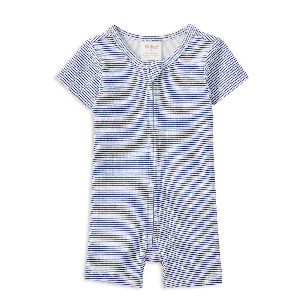 Rib Zip Romper