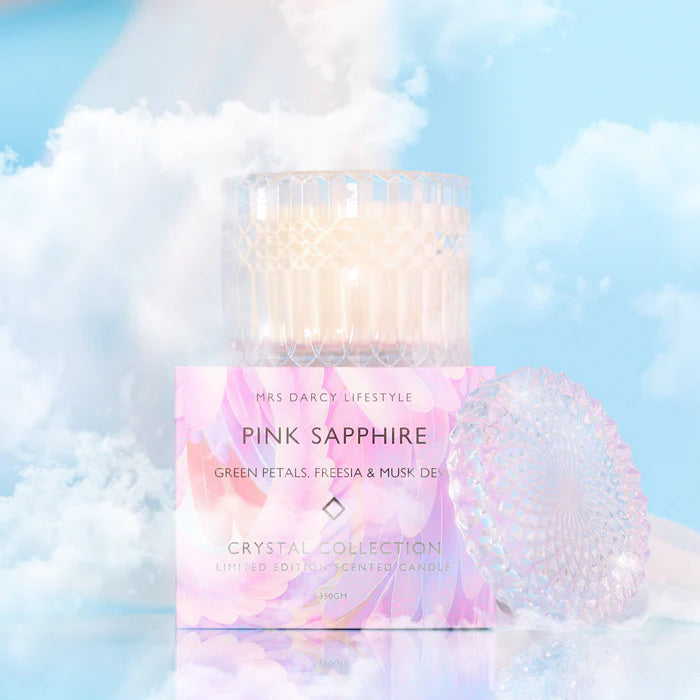 Pink Saphire Candle