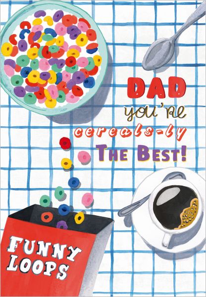 Dad Cereal Card