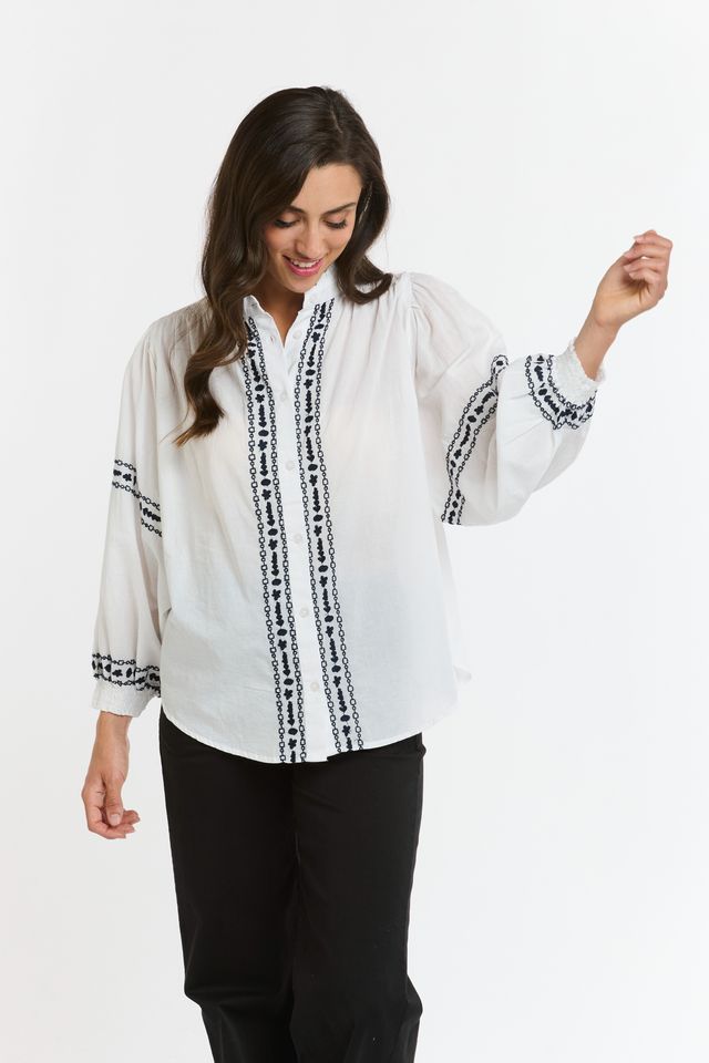 Clara Embroidered Shirt