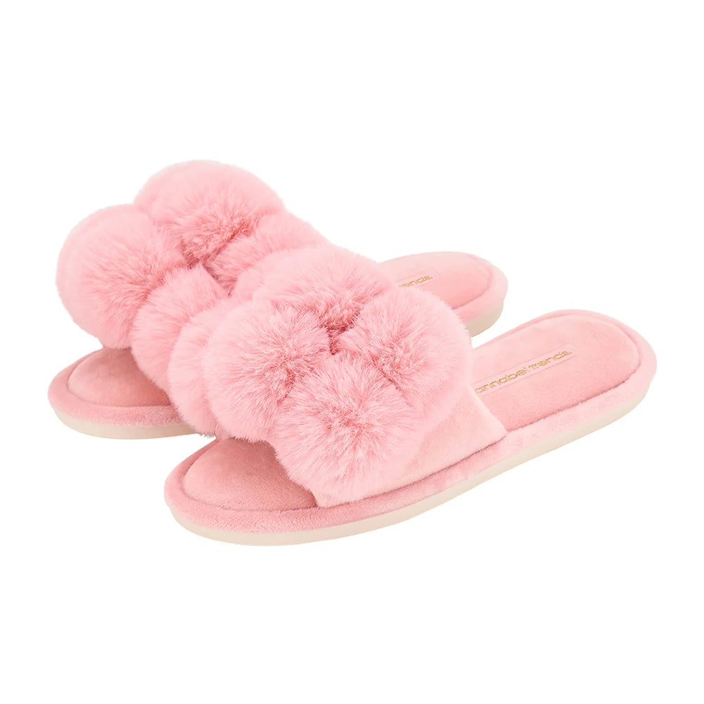 Cosy Luxe Pom Pom Slipper