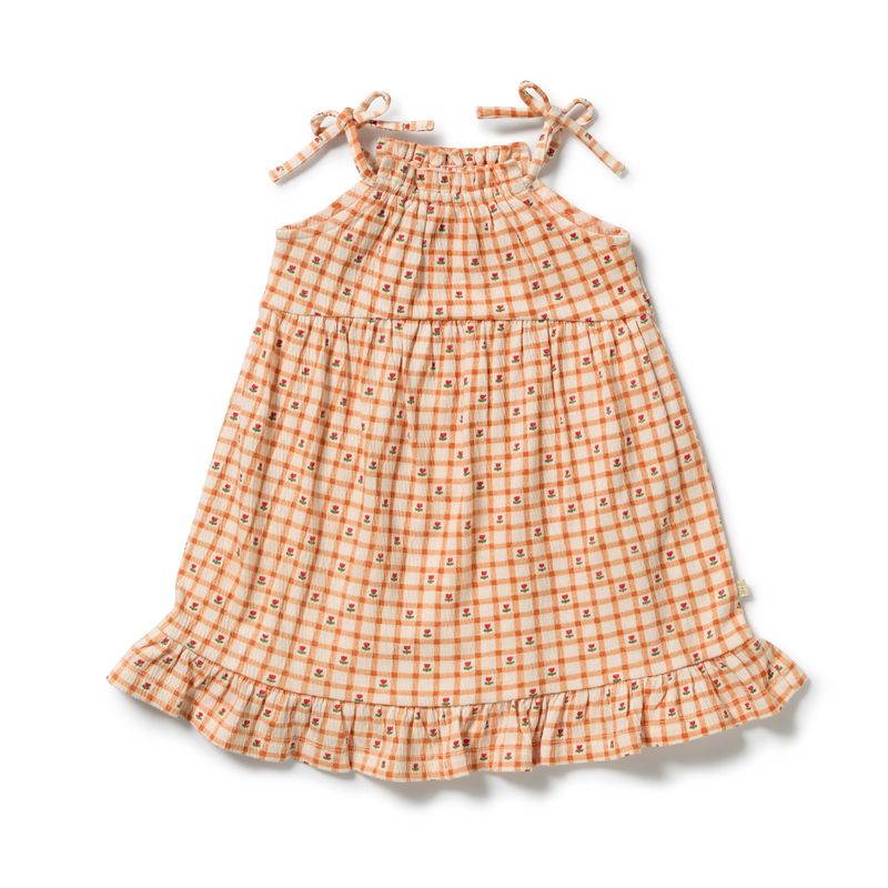 Crinkle Ruffle Dress