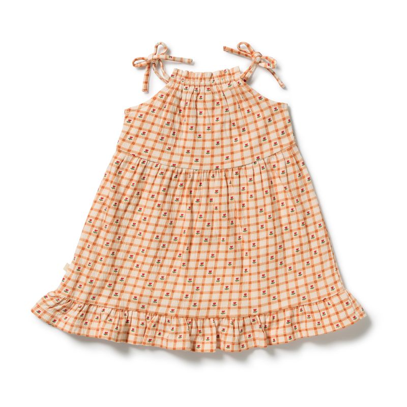 Crinkle Ruffle Dress