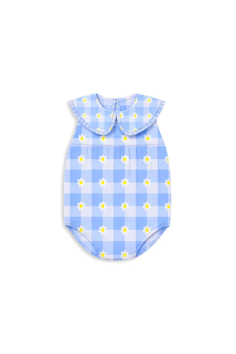 Daisy Check Playsuit
