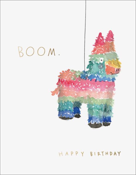 Pinata Birthday Card
