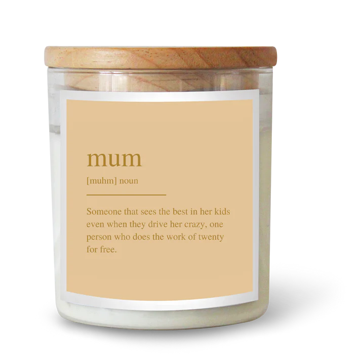 Mum - Foil Dictionary Candle