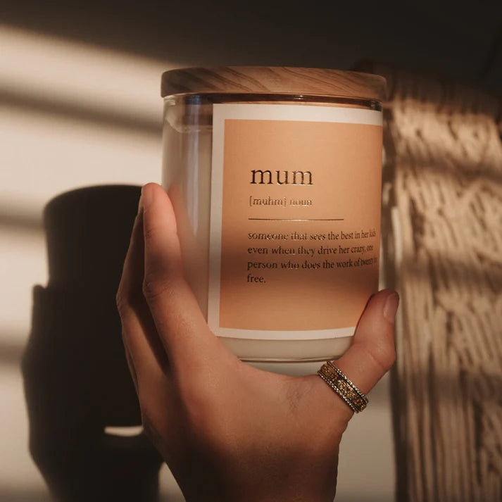 Mum - Foil Dictionary Candle