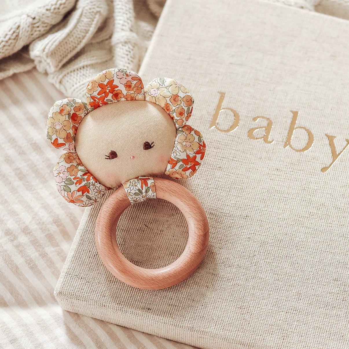 Flower Baby Teether Rattle