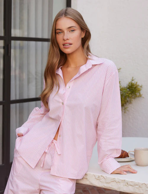 French Stripe Full Length PJ