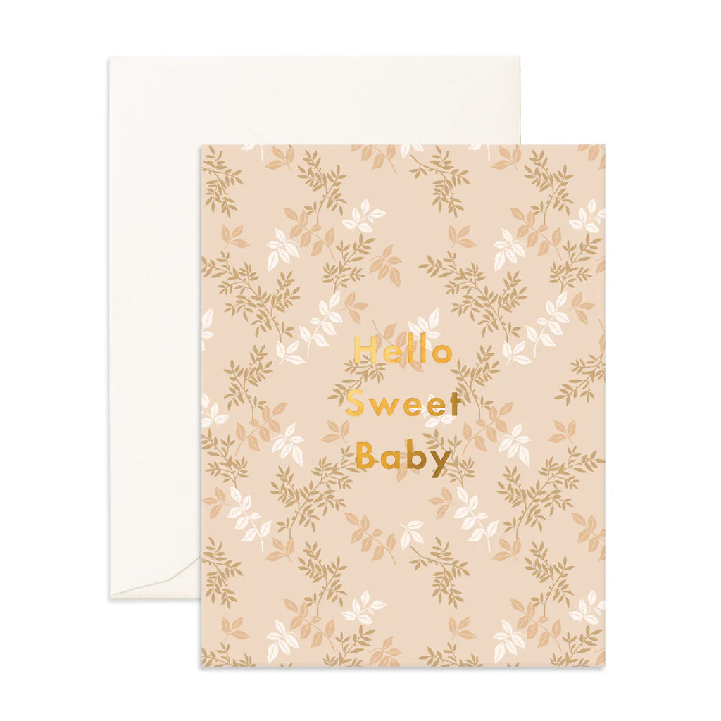Hello Sweet Baby Card