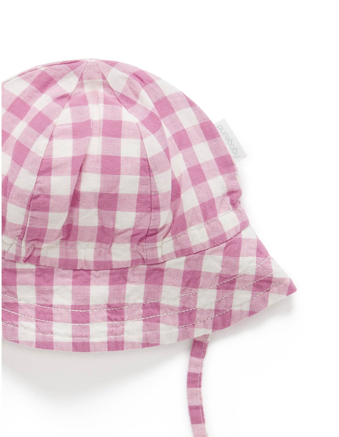 Gingham Sun Hat