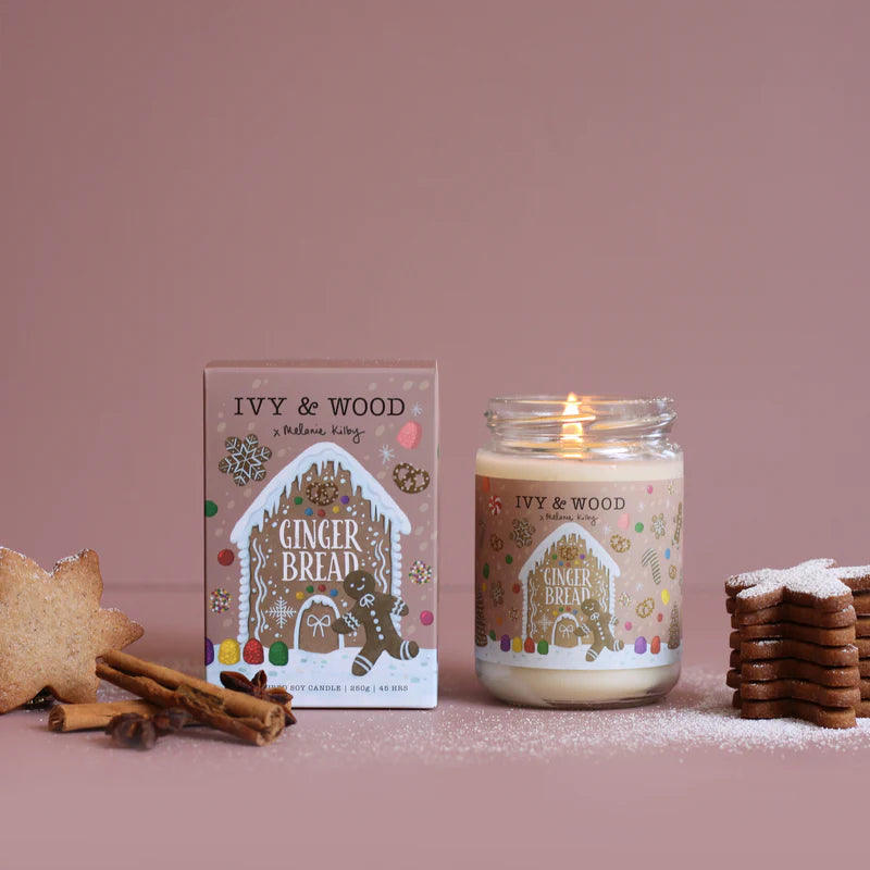 Gingerbread Christmas Candle