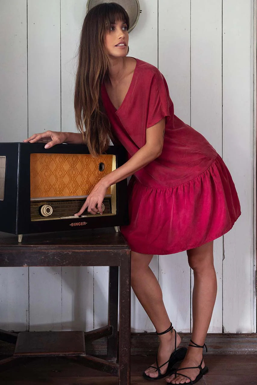 Milano Cupro Shift Dress