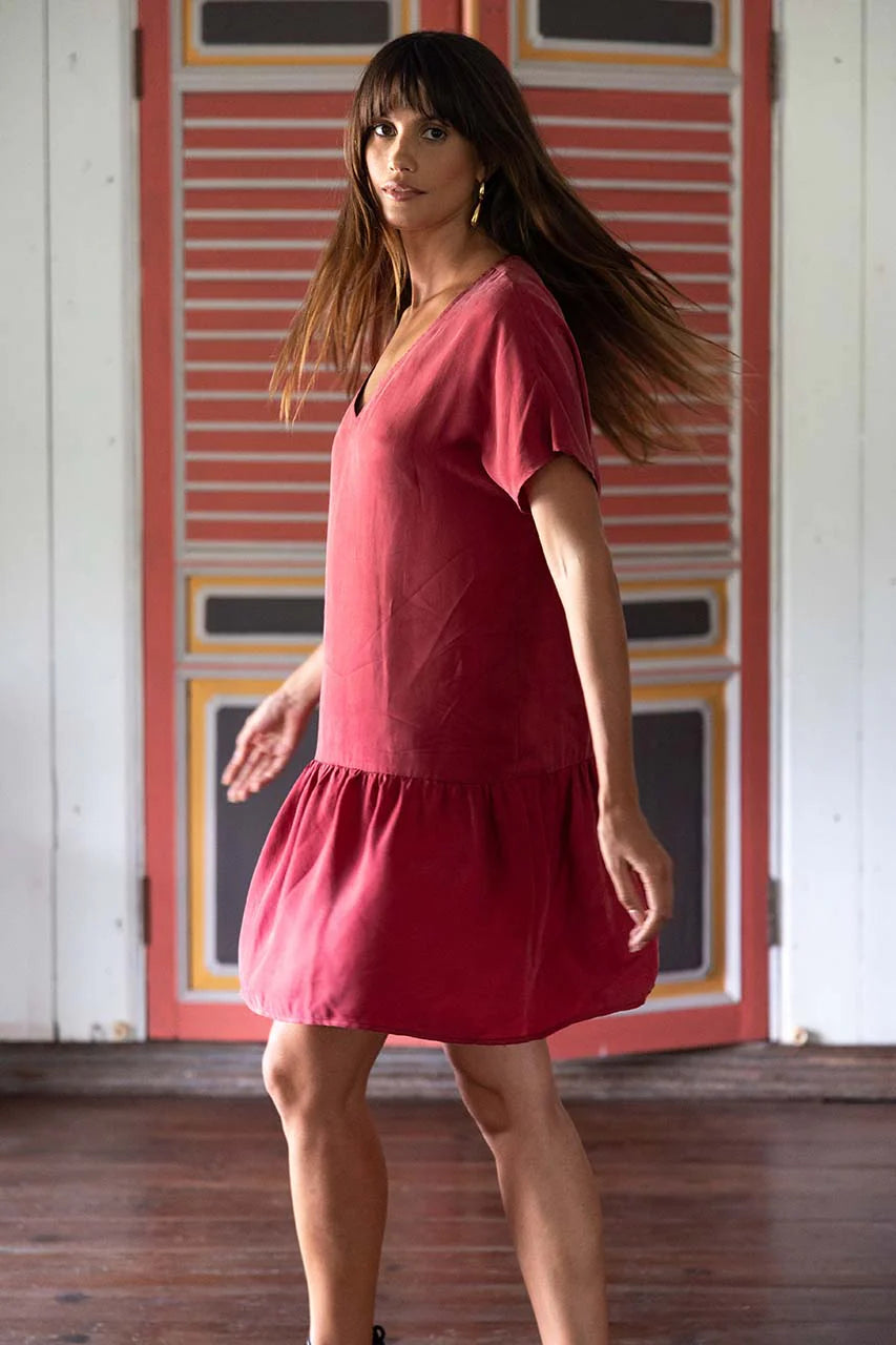 Milano Cupro Shift Dress
