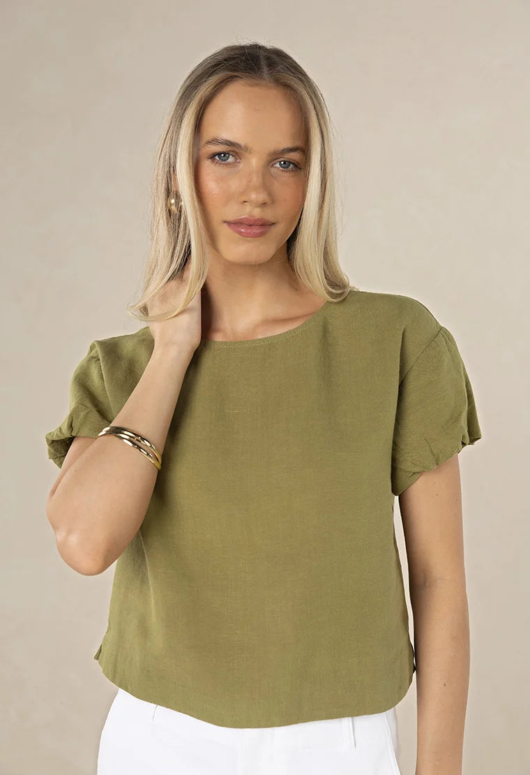 Marise Top - Olive or Ivory