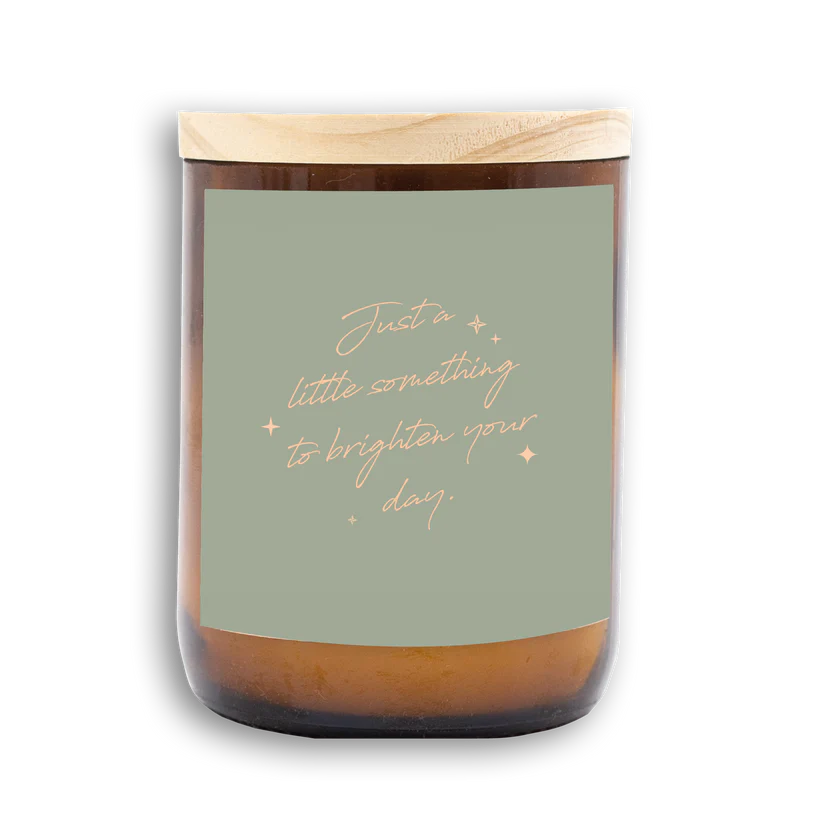 Brighten Your Day Quote Candle