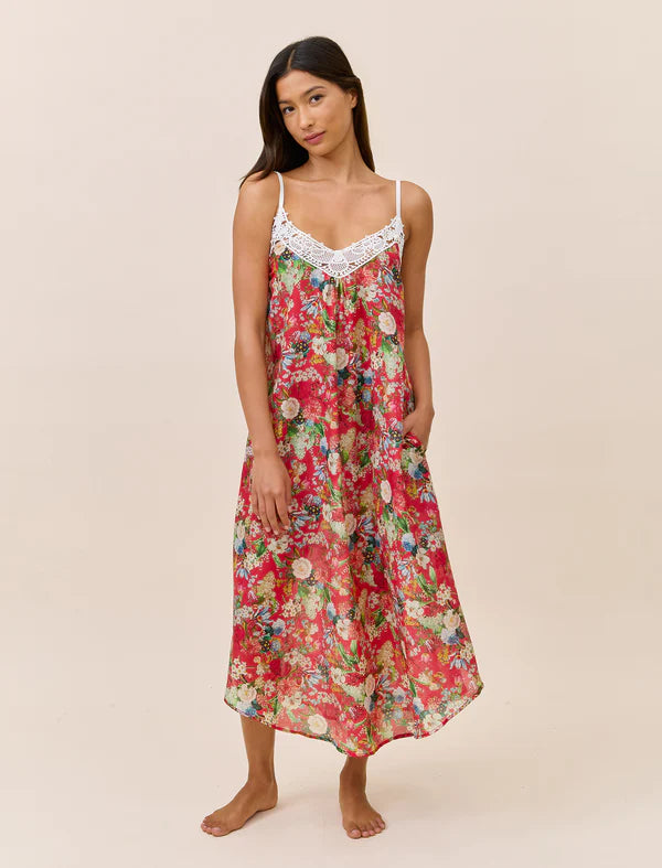 Holly Lace Front Maxi Nightie
