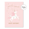 Pastel Pink Unicorn Card