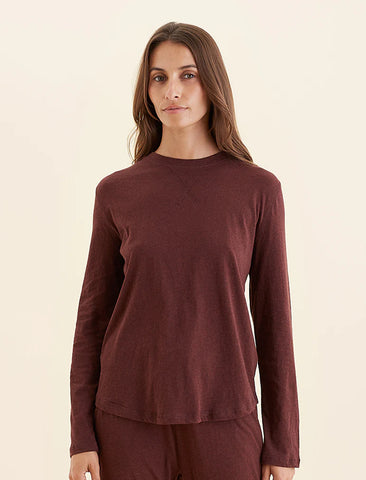 Feather Soft Henley Boxy LS Top