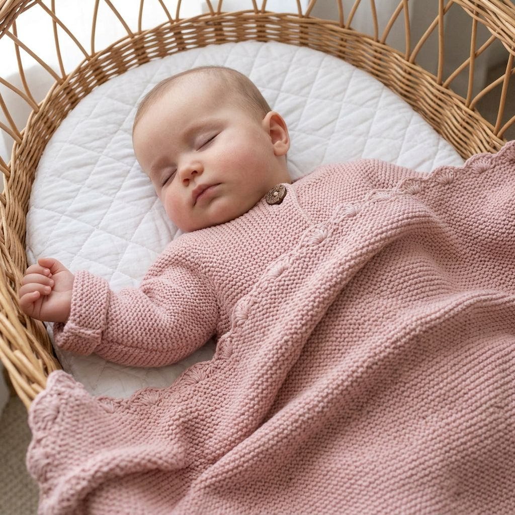 Baby Jacket - Latte/Natural/Pink Petal