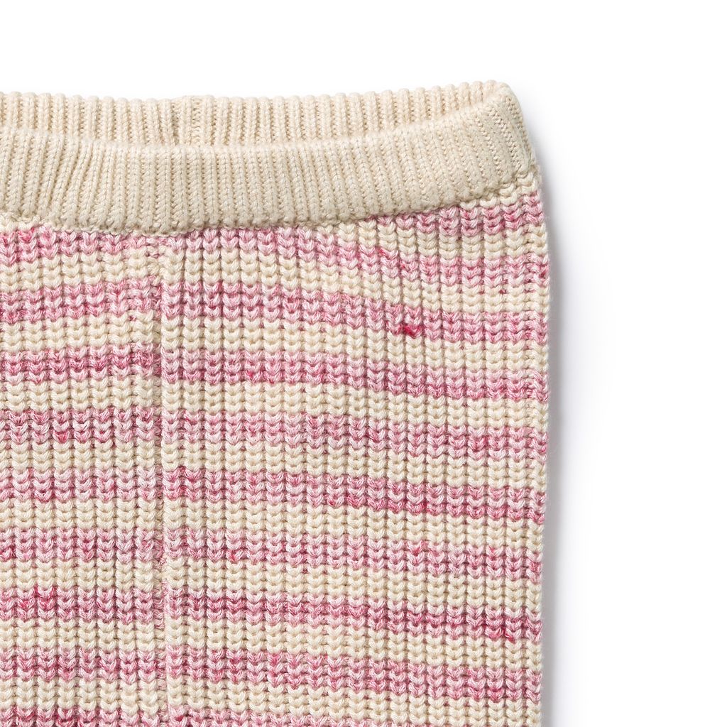 Knitted Stripe Legging with Feet
