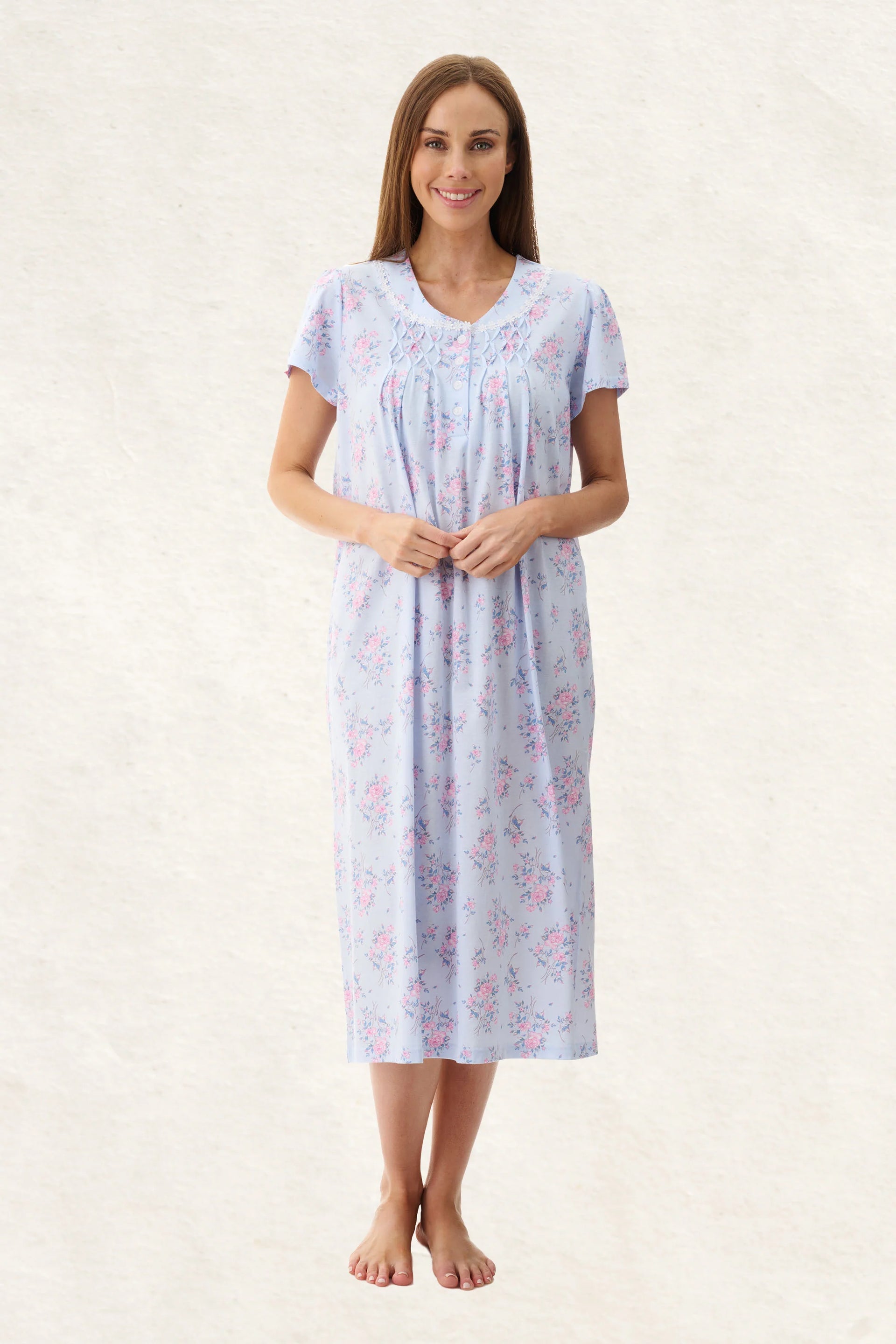 Kym Short Sleeve Mid Nightie