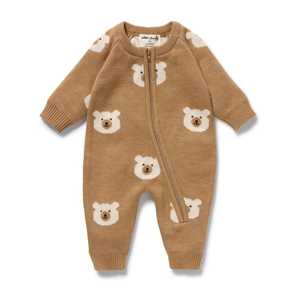 Knitted Jacquard Growsuit