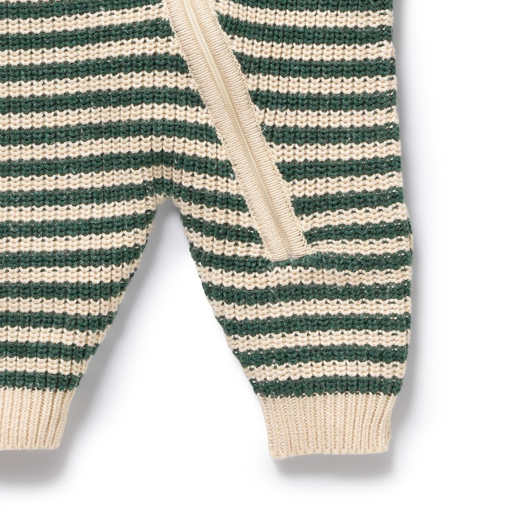 Knitted Stripe Growsuit