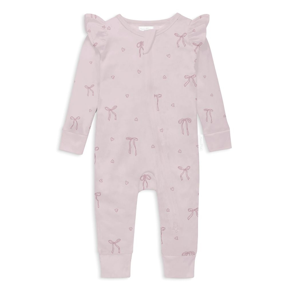Lilly Bow Zip Romper