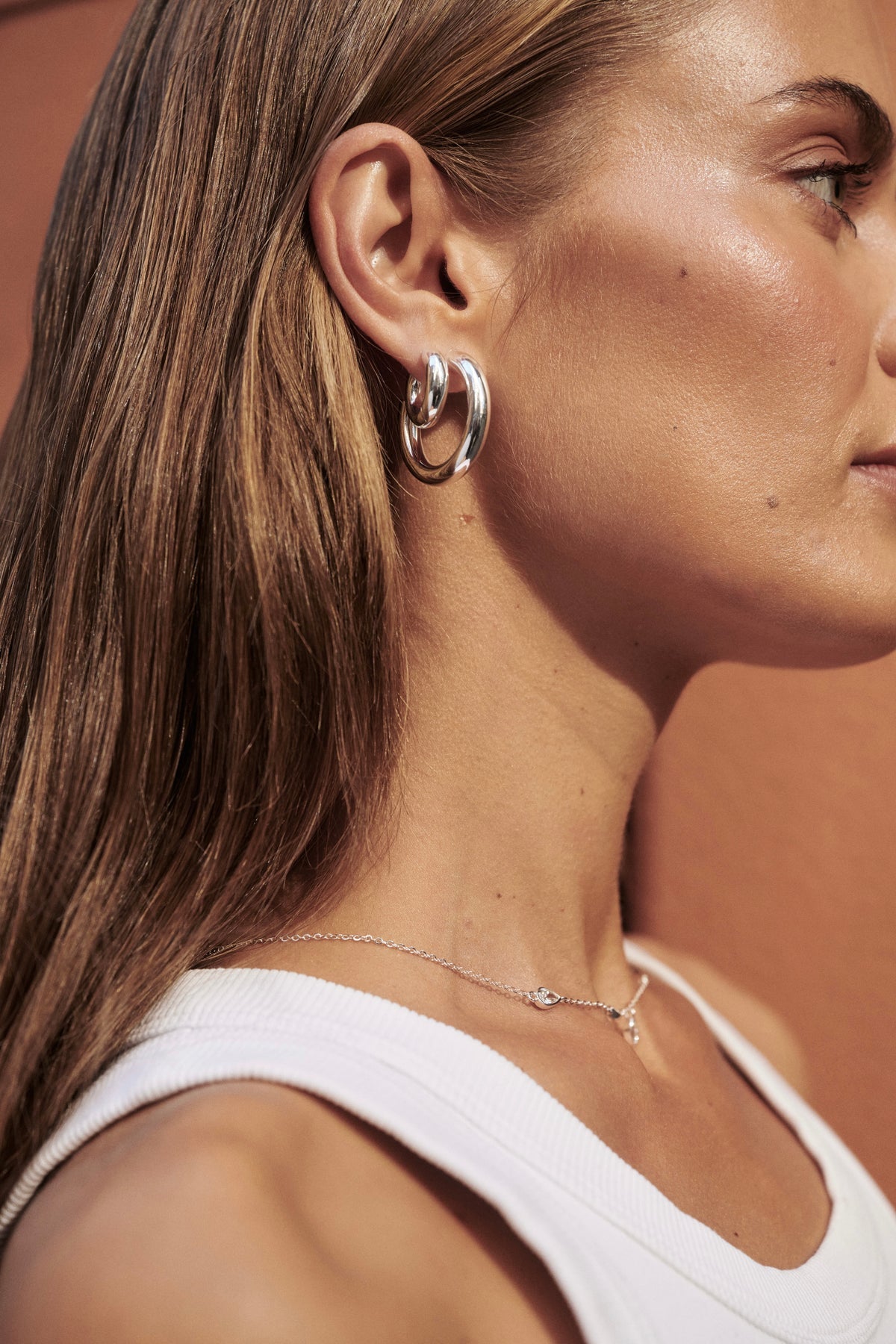 Lina Hoop Small - Gold or Silver