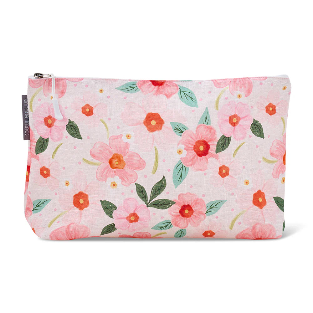 Linen Cosmetic Bag - Large