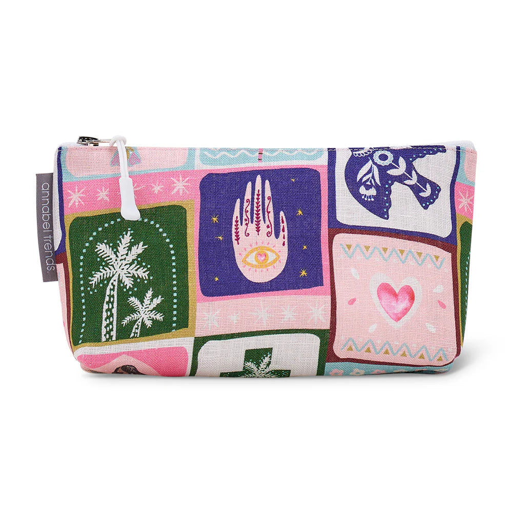Linen Cosmetic Bag - Small