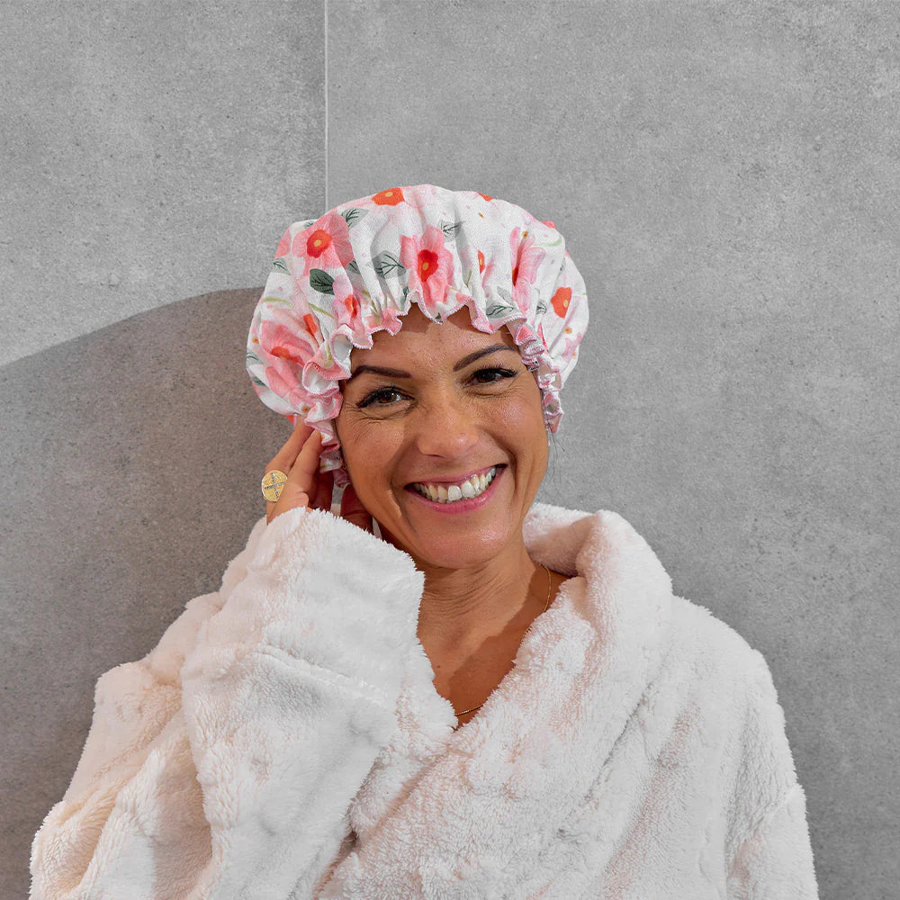 Linen Shower Cap
