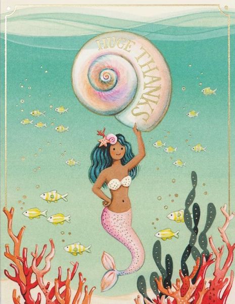 Mermaid Thanks Card