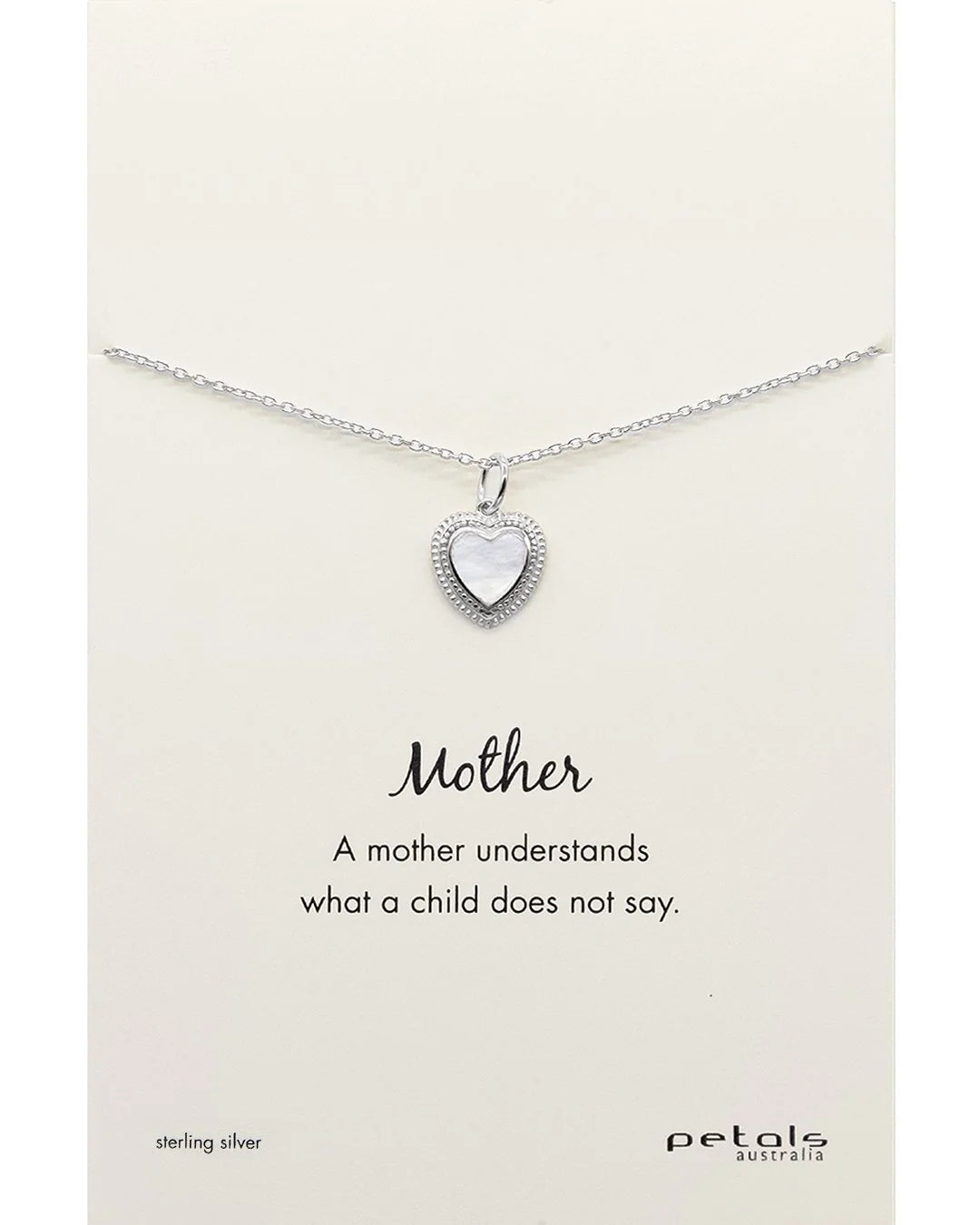 Mother of Pearl Heart Necklace