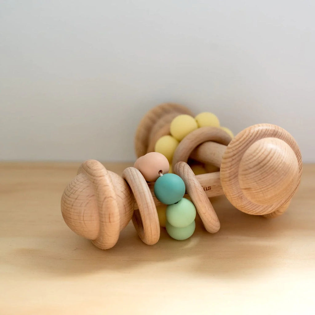 Eco Silicone Wooden Rattle